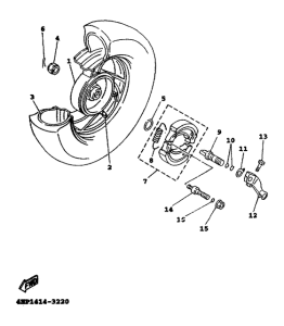 XC125 Переднее колесо