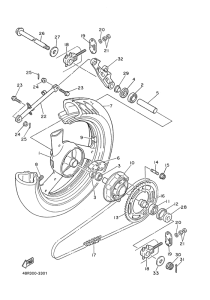XJ600S Переднее колесо