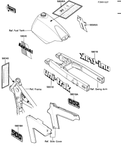 KX500 Наклейки