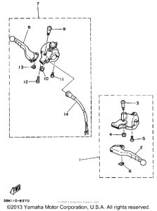 DT50U Handle switch - lever