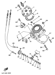 TZ125 Головка цилиндров