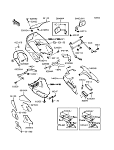 ZX400 カウリング