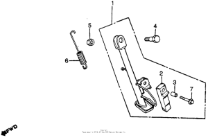 CM400 Подножка