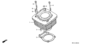 XR600R Цилиндр