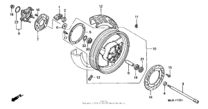 ST1100 (ABS/ TCS) Заднее колесо 2