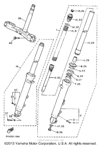 FJ1200B Передняя вилка