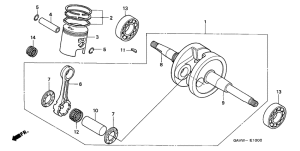 SJ50 Crankshaft / piston