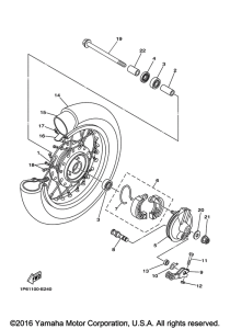 TTR50EG Переднее колесо