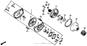 XL185 Oil pump + oil filter