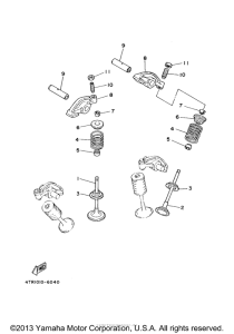 XVS650AT Клапана