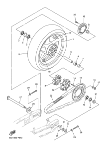 FZ6-NAHG Переднее колесо