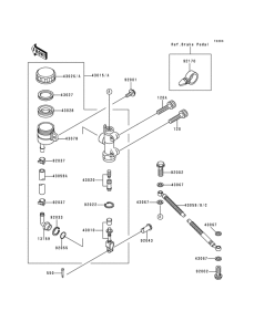 ZR550 Задний тормозной цилиндр