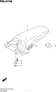 DR-Z70 Задний бампер