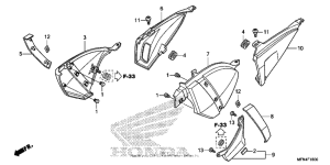 CB1000R Боковые обтекатели