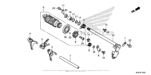 CBR650F Вилка переключения передач