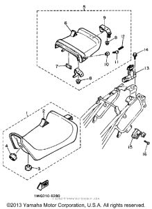 FZR400U Сиденье