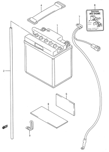 GSX600 Аккумулятор