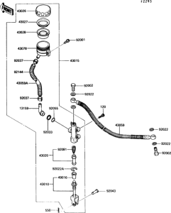 ZG1200 Задний торм цилиндр