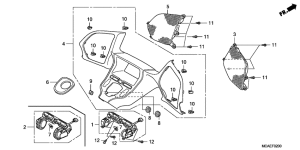 GL1800 (ABS) Приборная панель