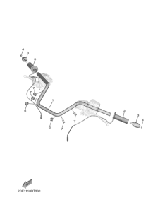 XV1900FDD Steering handle & cable