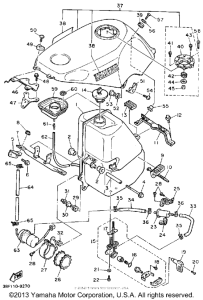 FZR400A Топливный бак
