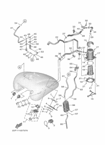 XV1900FDD Топливный бак