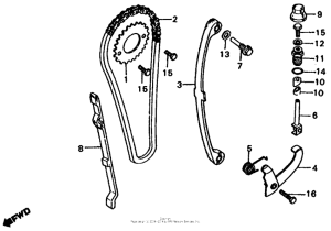 XL185 Cam chain + tensioner