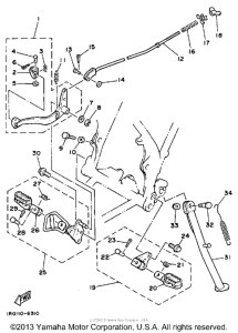 TT350S Stand - footrest