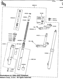  Вилка передней оси