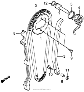 XL350R Cam chain + tensioner