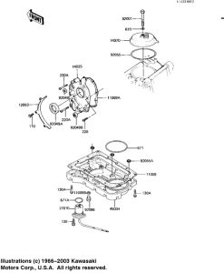 KZ1100 Крышка сапуна / маслосборник