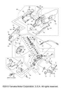 XV1900CU Выхлопная система