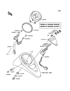 VN400 Спидометр