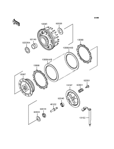 VN250 Сцепление