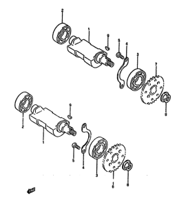 DR650 Балансир кривошипа