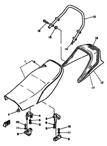 RD250LC Сиденье