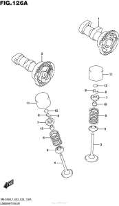 RM-Z450 Распред вал / клапана