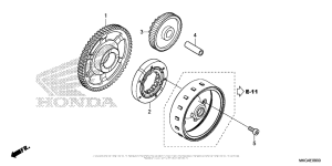 CMX500 Муфта стартера