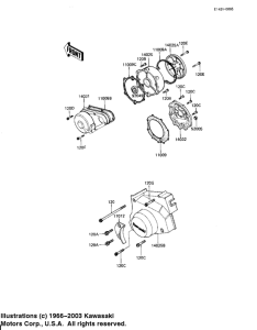 KZ1100 Крышки двигателя