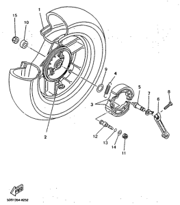 YP125 Переднее колесо