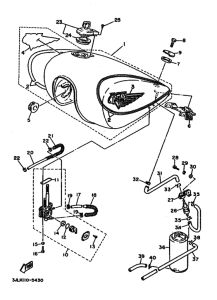 XV750 XV750K Tank fuel