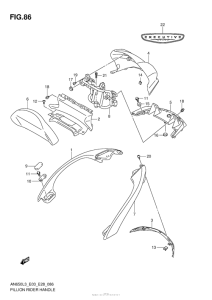 AN650 Pillion Rider Handle (An650Zl3 E28)
