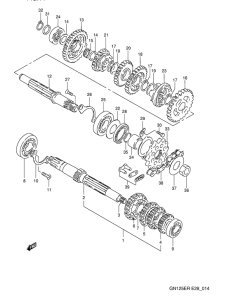 GN125 Трансмиссия