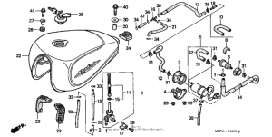 VT1100T Топливный бак