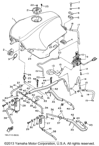 FJ1200SC Топливный бак