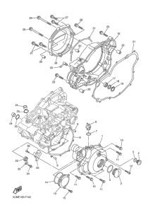 WR250F Крышка картера двигателя