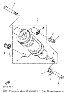 TW200 Задняя подвеска