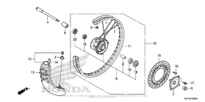  Переднее колесо