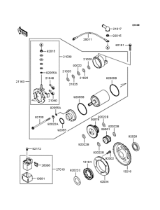  Starter motor / starter clutch