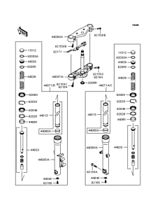 VN900 Передняя вилка